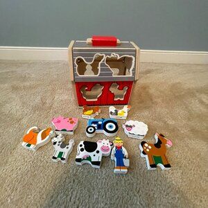 Melissa & Doug Take Along Sorting Barn